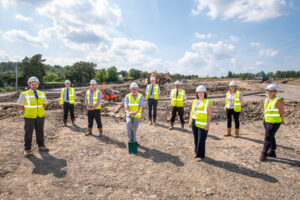 Carn Y Cefn development colleagues on site
