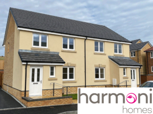 Homes in Bedwas with harmoni homes logo