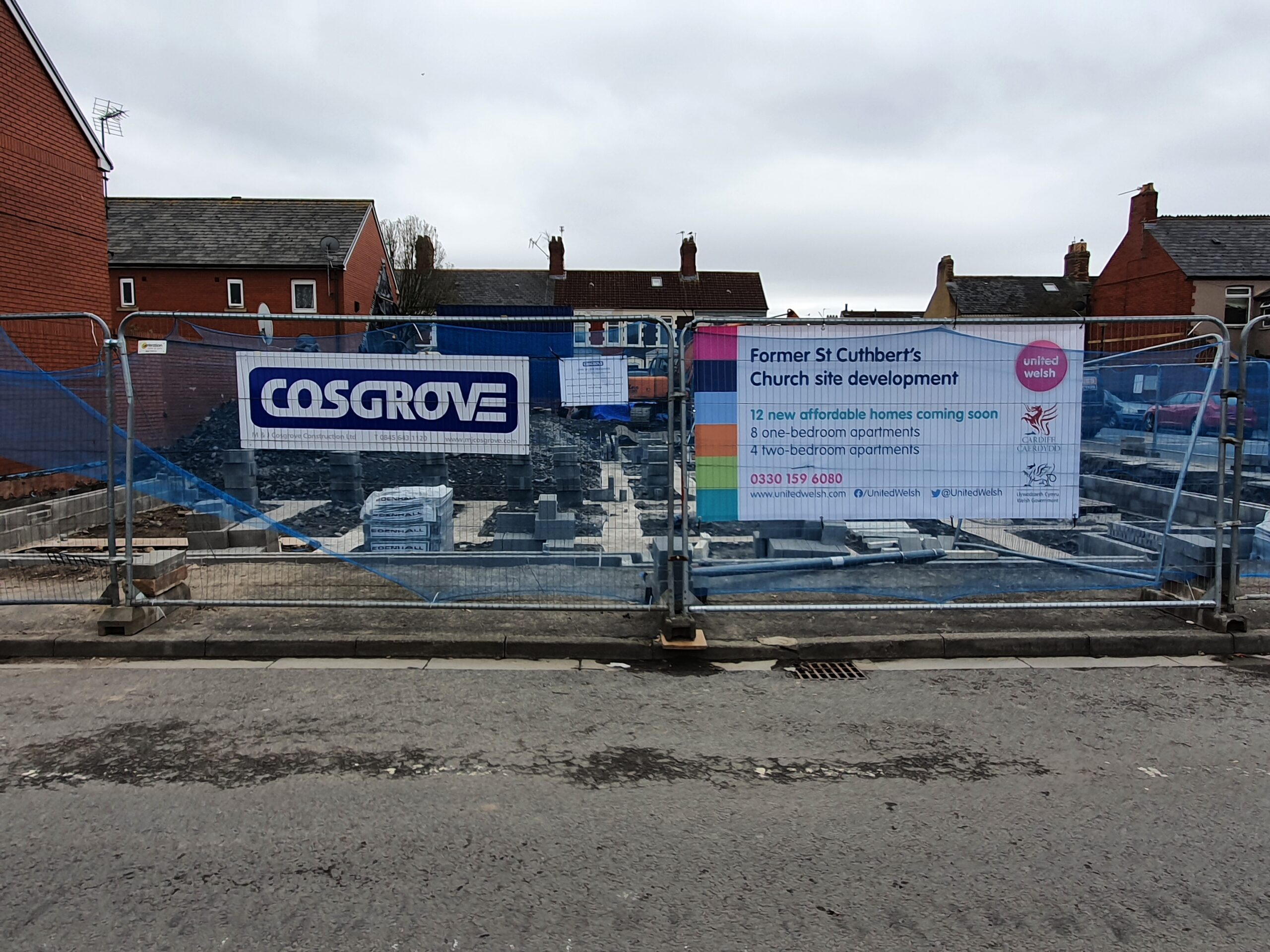 Development of former St Cuthbert's Church in Butetown